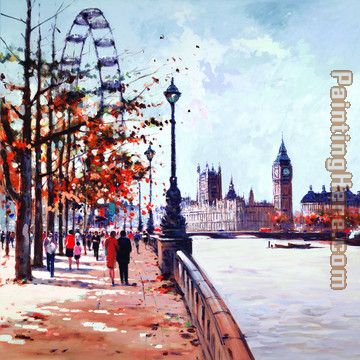 Thames View painting - Unknown Artist Thames View art painting